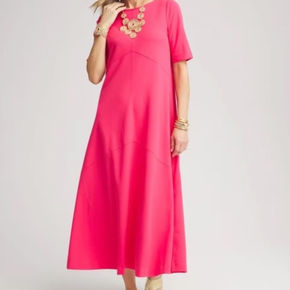 Chico's Vibrant Pink Maxi Dress